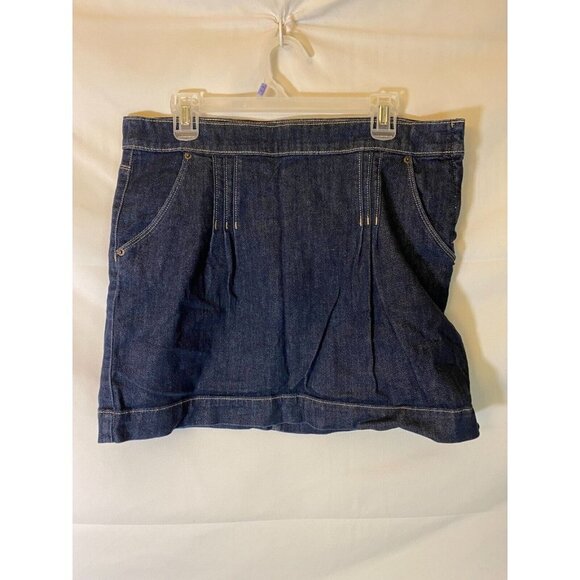 ELLE WOMENS SIZE 10 DENIM JEAN MINI SKIRT POCKETS - Picture 1 of 2